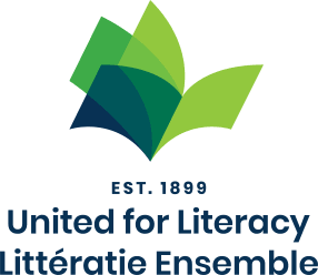 United for Literacy logo in green