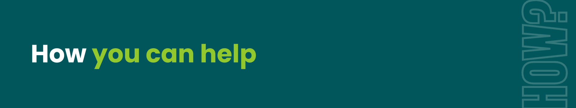 The text "How can we help you?" written on a light green background